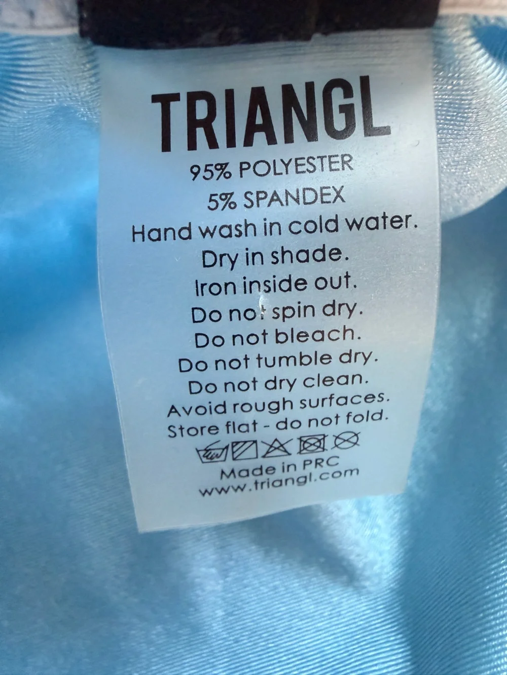 triangl swimwear Blue Shimmer Bikini Set